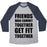 Virgin Teez  Baseball Tee Unisex Tri-Blend Baseball Tee / small / Athletic Gray / Navy FRIENDS WHO COMMIT TOGETHER GET FIT TOGETHER UNISEX TRI-BLEND BASEBALL TEE