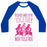 Virgin Teez  Baseball Tee Unisex Classic Baseball Tee / x-small / White/Blue FRIENDS WHO SPIN TOGETHER WIN TOGETHER UNISEX CLASSIC BASEBALL TEE