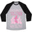 Virgin Teez  Baseball Tee Unisex Tri-Blend Baseball Tee / small / Athletic Gray / Black FRIENDS WHO SPIN TOGETHER WIN TOGETHER WHITE PRINT UNISEX TRI-BLEND BASEBALL TEE