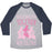 Virgin Teez  Baseball Tee Unisex Tri-Blend Baseball Tee / small / Athletic Gray / Navy FRIENDS WHO SPIN TOGETHER WIN TOGETHER WHITE PRINT UNISEX TRI-BLEND BASEBALL TEE
