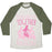 Virgin Teez  Baseball Tee Unisex Tri-Blend Baseball Tee / small / Oatmeal / Moss FRIENDS WHO SPIN TOGETHER WIN TOGETHER WHITE PRINT UNISEX TRI-BLEND BASEBALL TEE