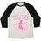 Virgin Teez  Baseball Tee Unisex Tri-Blend Baseball Tee / small / Oatmeal / Black FRIENDS WHO SPIN TOGETHER WIN TOGETHER WHITE PRINT UNISEX TRI-BLEND BASEBALL TEE