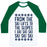 Virgin Teez  Baseball Tee Unisex Classic Baseball Tee / x-small / White/Dark Green FROM THE SKI LIFTS TO THE SLOPES UNISEX CLASSIC BASEBALL TEE