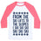 Virgin Teez  Baseball Tee Unisex Classic Baseball Tee / x-small / White/Neon Pink FROM THE SKI LIFTS TO THE SLOPES UNISEX CLASSIC BASEBALL TEE