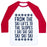 Virgin Teez  Baseball Tee Unisex Classic Baseball Tee / x-small / White/Red FROM THE SKI LIFTS TO THE SLOPES UNISEX CLASSIC BASEBALL TEE