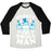 Virgin Teez  Baseball Tee Unisex Tri-Blend Baseball Tee / small / Oatmeal / Black FROSTY THE SWOLEMAN UNISEX TRI-BLEND BASEBALL TEE