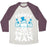Virgin Teez  Baseball Tee Unisex Tri-Blend Baseball Tee / small / Oatmeal / Maroon FROSTY THE SWOLEMAN UNISEX TRI-BLEND BASEBALL TEE