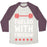 Virgin Teez  Baseball Tee Unisex Tri-Blend Baseball Tee / small / Oatmeal / Maroon FUELED WITH FREEDOM UNISEX TRI-BLEND BASEBALL TEE