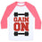 Virgin Teez  Baseball Tee Unisex Classic Baseball Tee / x-small / White/Neon Pink GAIN ON UNISEX CLASSIC BASEBALL TEE