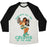 Virgin Teez  Baseball Tee Unisex Tri-Blend Baseball Tee / small / Oatmeal / Black GAIN WITH ALL THE COLORS OF THE WIND POCAHONTAS PARODY UNISEX TRI-BLEND BASEBALL TEE