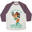 Virgin Teez  Baseball Tee Unisex Tri-Blend Baseball Tee / small / Oatmeal / Maroon GAIN WITH ALL THE COLORS OF THE WIND POCAHONTAS PARODY UNISEX TRI-BLEND BASEBALL TEE