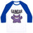 Virgin Teez  Baseball Tee Unisex Classic Baseball Tee / x-small / White/Blue GAINGAR UNISEX CLASSIC BASEBALL TEE