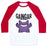 Virgin Teez  Baseball Tee Unisex Classic Baseball Tee / x-small / White/Red GAINGAR UNISEX CLASSIC BASEBALL TEE