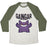 Virgin Teez  Baseball Tee Unisex Tri-Blend Baseball Tee / small / Oatmeal / Moss GAINGAR UNISEX TRI-BLEND BASEBALL TEE