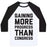 Virgin Teez  Baseball Tee Unisex Classic Baseball Tee / x-small / White/Black GAINING MORE PROGRESS THAN CONGRESS UNISEX CLASSIC BASEBALL TEE