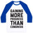 Virgin Teez  Baseball Tee Unisex Classic Baseball Tee / x-small / White/Blue GAINING MORE PROGRESS THAN CONGRESS UNISEX CLASSIC BASEBALL TEE