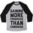 Virgin Teez  Baseball Tee Unisex Tri-Blend Baseball Tee / small / Athletic Gray / Black GAINING MORE PROGRESS THAN CONGRESS UNISEX TRI-BLEND BASEBALL TEE