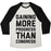 Virgin Teez  Baseball Tee Unisex Tri-Blend Baseball Tee / small / Oatmeal / Black GAINING MORE PROGRESS THAN CONGRESS UNISEX TRI-BLEND BASEBALL TEE