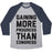 Virgin Teez  Baseball Tee Unisex Tri-Blend Baseball Tee / small / Athletic Gray / Navy GAINING MORE PROGRESS THAN CONGRESS UNISEX TRI-BLEND BASEBALL TEE