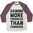 Virgin Teez  Baseball Tee Unisex Tri-Blend Baseball Tee / small / Oatmeal / Maroon GAINING MORE PROGRESS THAN CONGRESS UNISEX TRI-BLEND BASEBALL TEE
