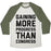 Virgin Teez  Baseball Tee Unisex Tri-Blend Baseball Tee / small / Oatmeal / Moss GAINING MORE PROGRESS THAN CONGRESS UNISEX TRI-BLEND BASEBALL TEE