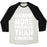 Virgin Teez  Baseball Tee Unisex Tri-Blend Baseball Tee / small / Oatmeal / Black GAINING MORE PROGRESS THAN CONGRESS UNISEX TRI-BLEND BASEBALL TEE