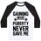 Virgin Teez  Baseball Tee Unisex Classic Baseball Tee / x-small / White/Black GAINING WHAT PUBERTY NEVER GAVE ME UNISEX CLASSIC BASEBALL TEE