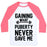 Virgin Teez  Baseball Tee Unisex Classic Baseball Tee / x-small / White/Neon Pink GAINING WHAT PUBERTY NEVER GAVE ME UNISEX CLASSIC BASEBALL TEE