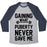 Virgin Teez  Baseball Tee Unisex Tri-Blend Baseball Tee / small / Athletic Gray / Navy GAINING WHAT PUBERTY NEVER GAVE ME UNISEX TRI-BLEND BASEBALL TEE