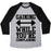 Virgin Teez  Baseball Tee Unisex Tri-Blend Baseball Tee / small / Athletic Gray / Black GAINING WHILE YOU'RE COMPLAINING UNISEX TRI-BLEND BASEBALL TEE