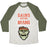 Virgin Teez  Baseball Tee Unisex Tri-Blend Baseball Tee / small / Oatmeal / Moss GAINS BEFORE BRAINS! UNISEX TRI-BLEND BASEBALL TEE
