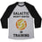 Virgin Teez  Baseball Tee Unisex Tri-Blend Baseball Tee / small / Athletic Gray / Black GALATIC BOUNTY HUNTER IN TRAINING UNISEX TRI-BLEND BASEBALL TEE