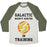 Virgin Teez  Baseball Tee Unisex Tri-Blend Baseball Tee / small / Oatmeal / Moss GALATIC BOUNTY HUNTER IN TRAINING UNISEX TRI-BLEND BASEBALL TEE