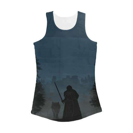 VIRGIN TEEZ Women Tank top White / XS Game of Thrones - Jon Snow Women Performance Tank Top