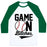 Virgin Teez  Baseball Tee Unisex Classic Baseball Tee / x-small / White/Dark Green GAME ON BITCHES BASEBALL UNISEX CLASSIC BASEBALL TEE