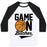 Virgin Teez  Baseball Tee Unisex Classic Baseball Tee / x-small / White/Black GAME ON BITCHES BASKETBALL UNISEX CLASSIC BASEBALL TEE