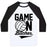 Virgin Teez  Baseball Tee Unisex Classic Baseball Tee / x-small / White/Black GAME ON BITCHES VOLLEYBALL UNISEX CLASSIC BASEBALL TEE