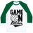 Virgin Teez  Baseball Tee Unisex Classic Baseball Tee / x-small / White/Dark Green GAME ON BITCHES VOLLEYBALL UNISEX CLASSIC BASEBALL TEE