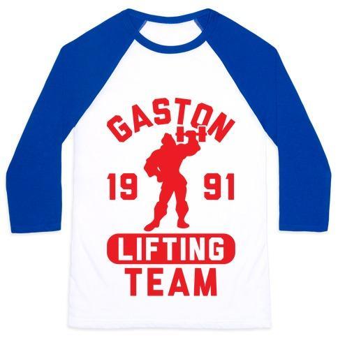 Virgin Teez  Baseball Tee Unisex Classic Baseball Tee / x-small / White/Blue GASTON LIFTING TEAM UNISEX CLASSIC BASEBALL TEE