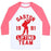 Virgin Teez  Baseball Tee Unisex Classic Baseball Tee / x-small / White/Neon Pink GASTON LIFTING TEAM UNISEX CLASSIC BASEBALL TEE