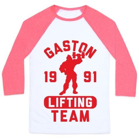Virgin Teez  Baseball Tee Unisex Classic Baseball Tee / x-small / White/Neon Pink GASTON LIFTING TEAM UNISEX CLASSIC BASEBALL TEE