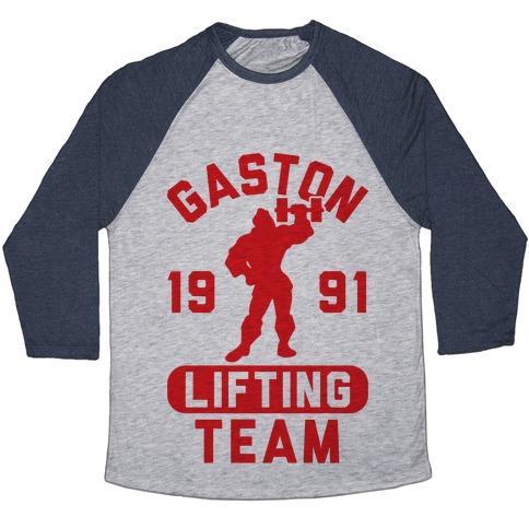 Virgin Teez  Baseball Tee Unisex Tri-Blend Baseball Tee / small / Athletic Gray / Navy GASTON LIFTING TEAM UNISEX TRI-BLEND BASEBALL TEE