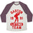 Virgin Teez  Baseball Tee Unisex Tri-Blend Baseball Tee / small / Oatmeal / Maroon GASTON LIFTING TEAM UNISEX TRI-BLEND BASEBALL TEE