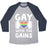 Virgin Teez  Baseball Tee Unisex Tri-Blend Baseball Tee / small / Athletic Gray / Navy GAY WITH THE GAINS UNISEX TRI-BLEND BASEBALL TEE