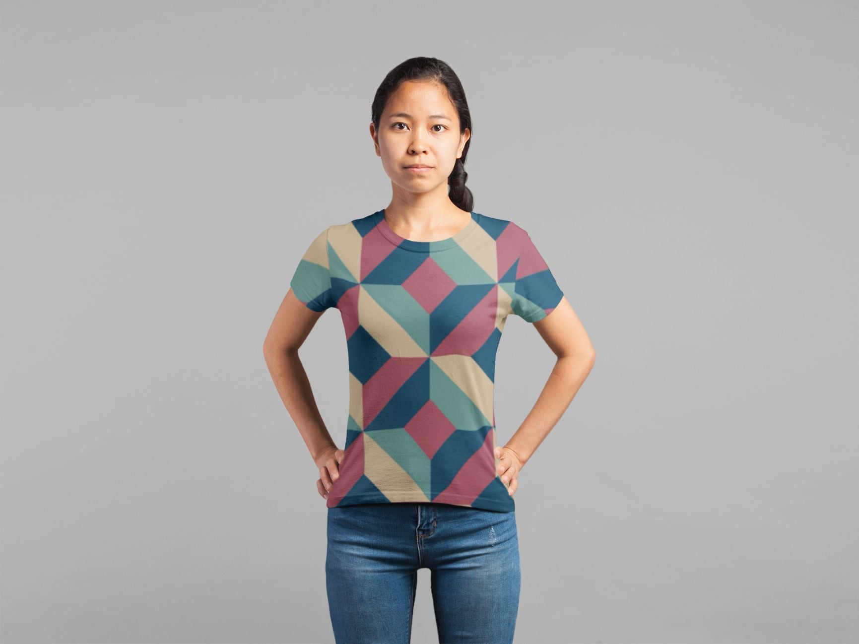 Geometric 1 poster Classic Sublimation Women's T-Shirt