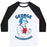 Virgin Teez  Baseball Tee Unisex Classic Baseball Tee / x-small / White/Black GEORGE WASHINGUNS UNISEX CLASSIC BASEBALL TEE