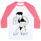 Virgin Teez  Baseball Tee Unisex Classic Baseball Tee / x-small / White/Neon Pink GET BUFF UNISEX CLASSIC BASEBALL TEE