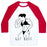 Virgin Teez  Baseball Tee Unisex Classic Baseball Tee / x-small / White/Red GET BUFF UNISEX CLASSIC BASEBALL TEE