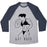 Virgin Teez  Baseball Tee Unisex Tri-Blend Baseball Tee / small / Athletic Gray / Navy GET BUFF UNISEX TRI-BLEND BASEBALL TEE