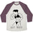 Virgin Teez  Baseball Tee Unisex Tri-Blend Baseball Tee / small / Oatmeal / Maroon GET BUFF UNISEX TRI-BLEND BASEBALL TEE